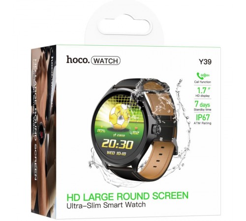 Смарт-годинник Hoco Y39 Smart sports watch (call version) Black