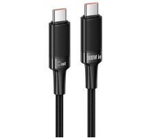 Дата кабель Hoco U153 Extreme Type-C to Type-C 100W (1.2m) Black