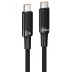 Дата кабель Hoco U153 Extreme Type-C to Type-C 100W (1.2m) Black