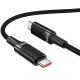 Дата кабель Hoco U153 Extreme Type-C to Type-C 100W (1.2m) Black