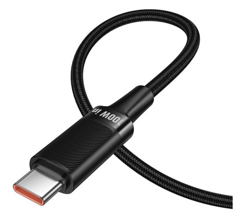 Дата кабель Hoco U153 Extreme Type-C to Type-C 100W (1.2m) Black