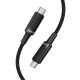Дата кабель Hoco U153 Extreme Type-C to Type-C 100W (1.2m) Black