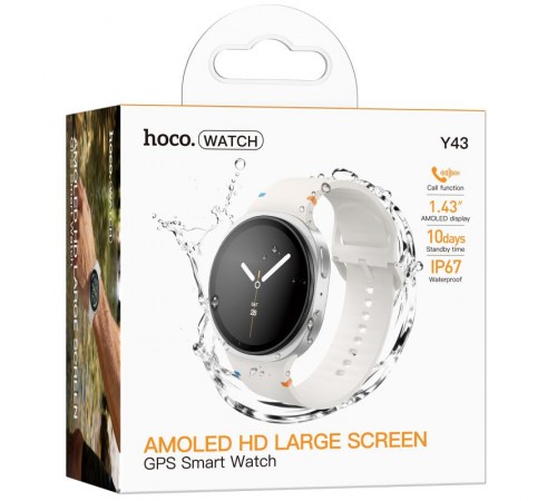 Смарт-годинник Hoco Y43 Amoled Smart sports watch (call version) Silver