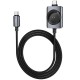 Дата кабель Hoco CW66 2in1 Type-C to iWatch/Type-C PD100W (1.2m) Black