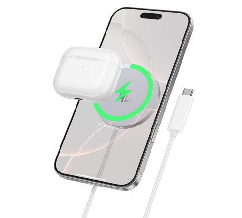 БЗП Hoco CW63 Pro Fast Qi2 magnetic 25W White