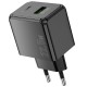 МЗП Hoco CS17A Wish QC3.0 22.5W (1USB-A) Black
