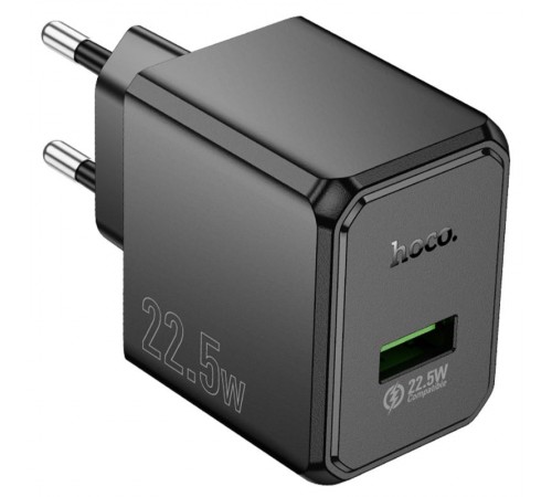 МЗП Hoco CS17A Wish QC3.0 22.5W (1USB-A) Black
