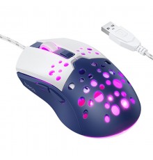 Миша дротова Hoco GM51 Sky Luminous White / Blue