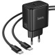 МЗП Hoco N83 Profit PD40W (1USB-C) + кабель Type-C to Type-C Black
