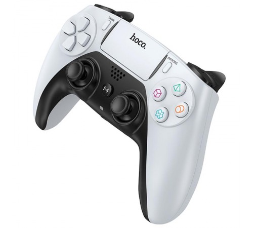 Ігровий джойстик геймпад Hoco GA1 Phoenix for PS4 White