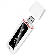 Портативний модем WiFi роутер Hoco HI43 150Mbps (SIM) 2100 mAh White