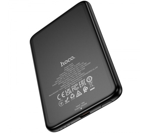 Портативний ЗП Power Bank Hoco J140A Tony ultra-thin PD20W з БЗП 5000 mAh Black