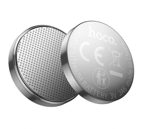 Батарейки Hoco JA6 (CR2032) Button 5 pcs Silver