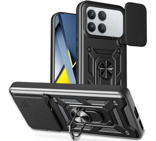 Чохол Ummi Camshield Serge Ring для Xiaomi Poco F8 Pro Чорний / Black