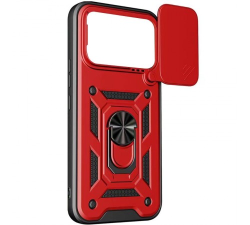 Чохол Ummi Camshield Serge Ring для Xiaomi Poco F8 Pro Червоний / Red