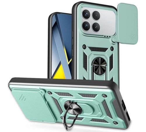 Чохол Ummi Camshield Serge Ring для Xiaomi Poco F8 Pro Зелений / Green