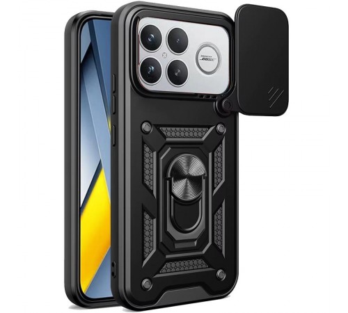 Чохол Ummi Camshield Serge Ring для Xiaomi Poco F8 Ultra Чорний / Black