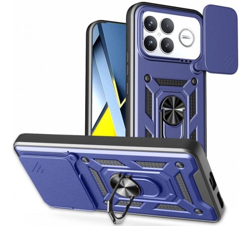 Чохол Ummi Camshield Serge Ring для Xiaomi Poco F8 Ultra Синій / Navy