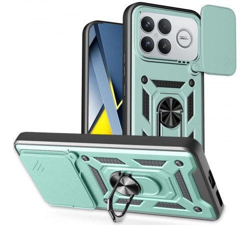 Чохол Ummi Camshield Serge Ring для Xiaomi Poco F8 Ultra Зелений / Green