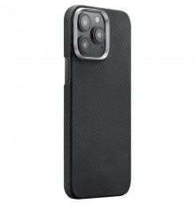 Чохол PC Carbon Protection Slim with MagSafe для Apple iPhone 15 Pro (6.1") Black