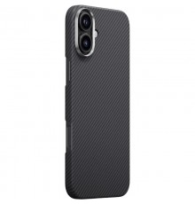 Чохол PC Carbon Protection Slim with MagSafe для Apple iPhone 16 (6.1") Black