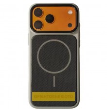 Чохол TPU TechWoven Hybrid with MagSafe для Apple iPhone 16 (6.1") Grey / Black