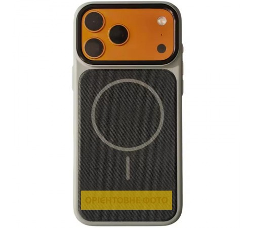 Чохол TPU TechWoven Hybrid with MagSafe для Apple iPhone 16 (6.1") Grey / Black