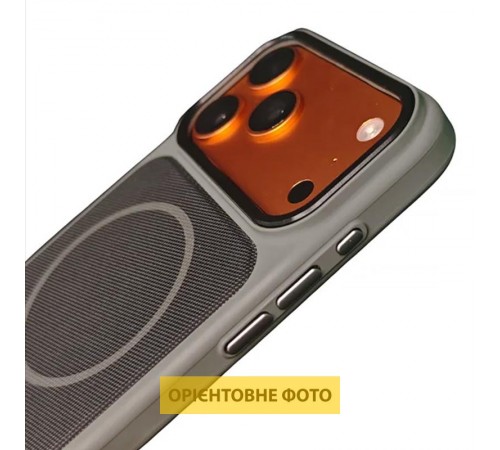 Чохол TPU TechWoven Hybrid with MagSafe для Apple iPhone 16 (6.1") Grey / Black