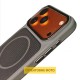Чохол TPU TechWoven Hybrid with MagSafe для Apple iPhone 16 (6.1") Grey / Black