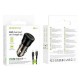 АЗП Borofone BZ25 Journey PD20W+QC3.0 total 38W (1USB-A/1C) + кабель Type-C to Type-C Transparent black