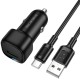 АЗП Borofone BZ34 Cloud QC3.0 (1USB-A) + кабель USB to Type-C Black