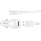 АЗП Borofone BZ34 Cloud QC3.0 (1USB-A) + кабель USB to Type-C White