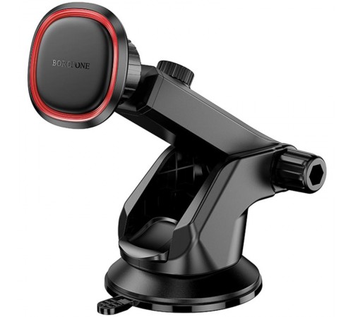 Автотримач Borofone BH125 Roman magnetic (center console) Black / Red