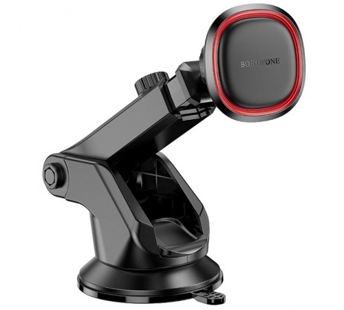 Автотримач Borofone BH125 Roman magnetic (center console) Black / Red