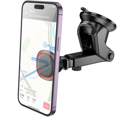 Автотримач Borofone BH125 Roman magnetic (center console) Black / Red