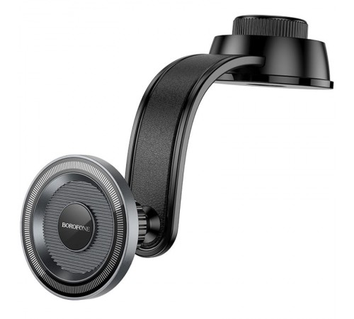 Автотримач Borofone BH123 Profit magnetic (center console) Black / Metal gray