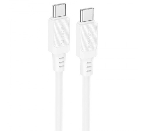 Дата кабель Borofone BX115 Lotto Type-C to Type-C 60W (1m) White