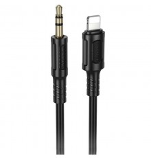 Аудіо кабель Aux Borofone BL25A Nice (Lightning to AUX 3.5mm) (1m) Black