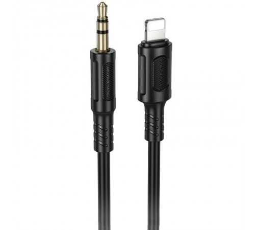 Аудіо кабель Aux Borofone BL25A Nice (Lightning to AUX 3.5mm) (1m) Black