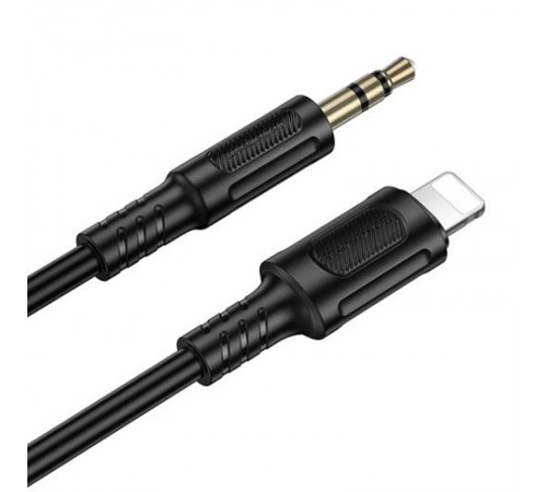 Аудіо кабель Aux Borofone BL25A Nice (Lightning to AUX 3.5mm) (1m) Black