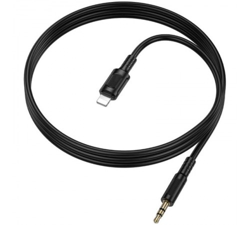 Аудіо кабель Aux Borofone BL25A Nice (Lightning to AUX 3.5mm) (1m) Black