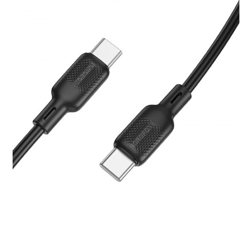 Дата кабель Borofone BX113 Lenny Type-C to Type-C 60W (2m) Black