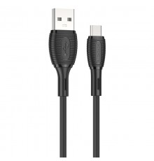 Дата кабель Borofone BX86 Advantage USB to MicroUSB 2.4A (1m) Black