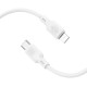 Дата кабель Borofone BX113 Lenny Type-C to Lightning 27W (1m) White