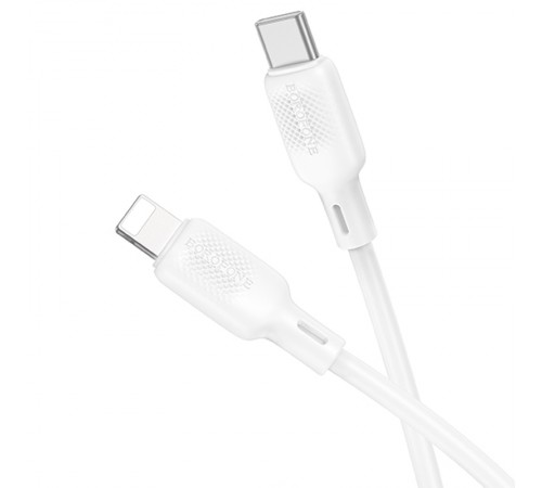 Дата кабель Borofone BX113 Lenny Type-C to Lightning 27W (1m) White
