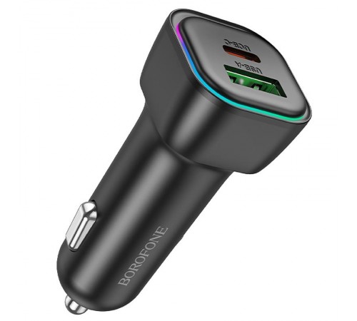 АЗП Borofone BZ28A Trophie PD30W+QC3.0 (1USB-A/1C) Black