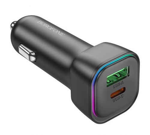АЗП Borofone BZ28A Trophie PD30W+QC3.0 (1USB-A/1C) Black