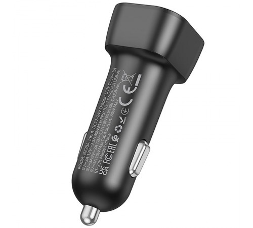 АЗП Borofone BZ28A Trophie PD30W+QC3.0 (1USB-A/1C) Black