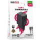 МЗП Borofone BAS84A Star PD25W (1USB-C) + кабель Type-C to Type-C Black