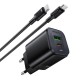 МЗП Borofone BAS85A Star PD30W+QC3.0 (1USB-A/1C) + кабель Type-C to Type-C Black
